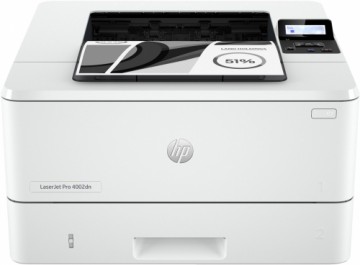 Hewlett-packard HP LaserJet Pro 4002dn Printer, Black and white, Printer for Small medium business, Print, Two-sided printing; Fast first page out speeds; Energy Efficient; Compact Size; Strong Security