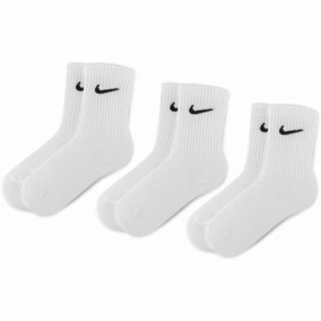 Sports Socks Nike White Adults unisex 38-41