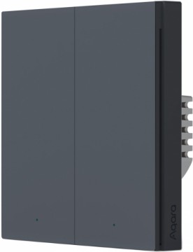 Aqara Smart Wall Switch H1 Double (no neutral), серый