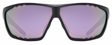 Brilles Uvex sportstyle 706 CV black matt / mirror lavender