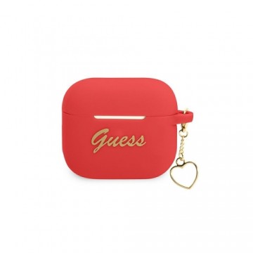 Guess case for Airpods 3 GUA3LSCHSR red Silicone Heart Charm