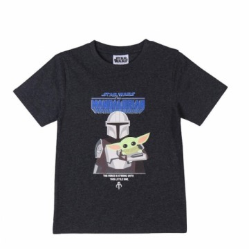 Child's Short Sleeve T-Shirt The Mandalorian Black