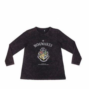 Bērnu Krekls ar Garām Piedurknēm Harry Potter Pelēks Tumši pelēks