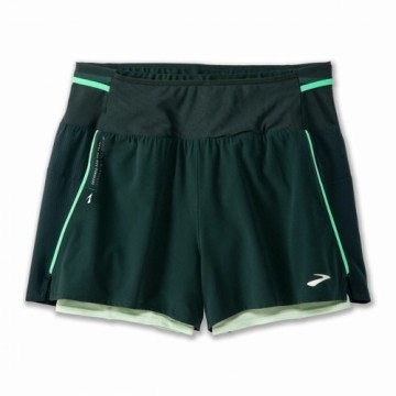 Спортивные женские шорты Brooks High Point 3" 2-in-1 2.0 Зеленый