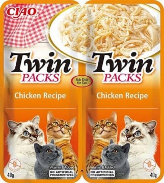 INABA Twin Packs Chicken - cat treats - 2 x 40g