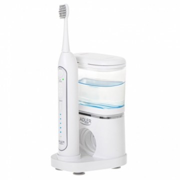 Adler   2-in-1 Water Flossing Sonic Brush | AD 2180w | Rechargeable | For adults | Number of brush heads included 2 | Number of teeth brushing modes 1 | White