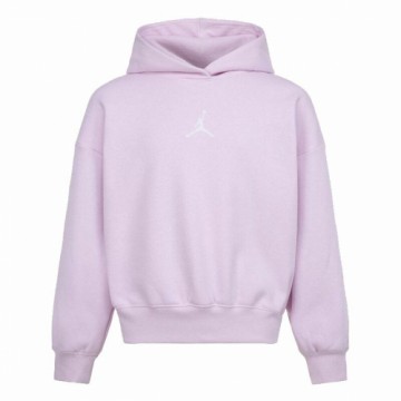 Hooded Sweatshirt for Girls Jordan Icon Play White Lavendar
