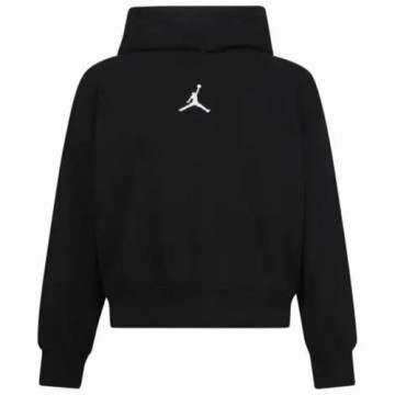 Hooded Sweatshirt for Girls Jordan Icon Play White Black