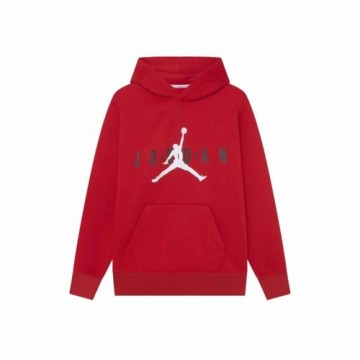 Bērnu Sporta Krekls ar Kapuci Jordan Jumpman Balts Sarkans