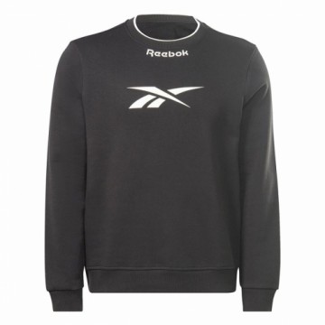 Vīriešu Sporta Krekls ar Kapuci Reebok RI Arch Logo Vector Balts Melns