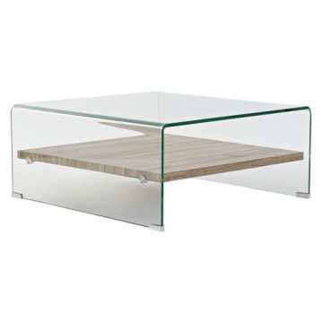 Кофейный столик DKD Home Decor Каленое стекло Деревянный MDF 80 x 80 x 35 cm