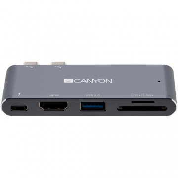 CANYON hub DS-5 5in1 Thunderbolt 3 4k Space Grey