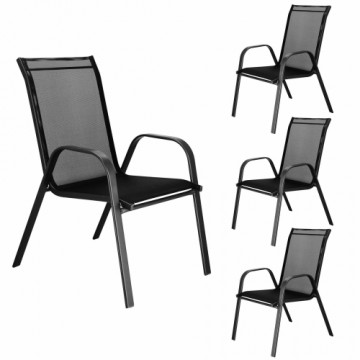 Садовый стул Springos GF0071 73 X 55,5 X 93 см, черный