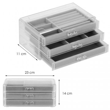 Juvelierizstrādājumu organizators Springos HA1045 23x14x11cm