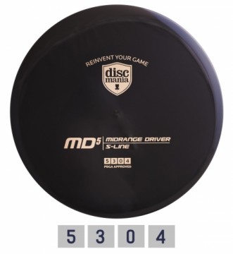 Discgolf DISCMANIA Midrange Driver S-LINE MD5 black 5/3/0/4