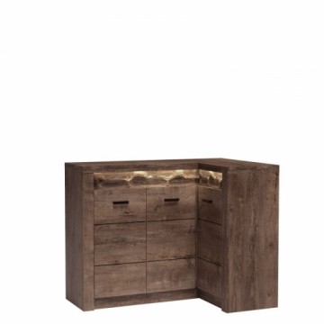 Halmar INDIANAPOLIS corner chest of drawers KAT I15 dark ash tree