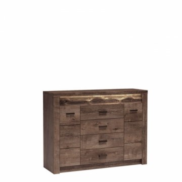 Halmar INDIANAPOLIS chest of drawers I7 dark ash tree