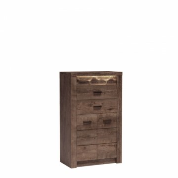 Halmar INDIANAPOLIS chest of drawers I6 dark ash tree