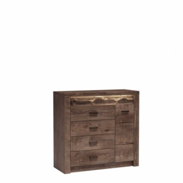Halmar INDIANAPOLIS chest of drawers I17 dark ash tree
