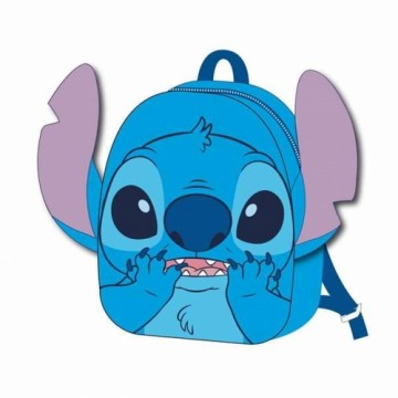 Школьный рюкзак Stitch Stitch Blue 18 x 22 x 8 cm