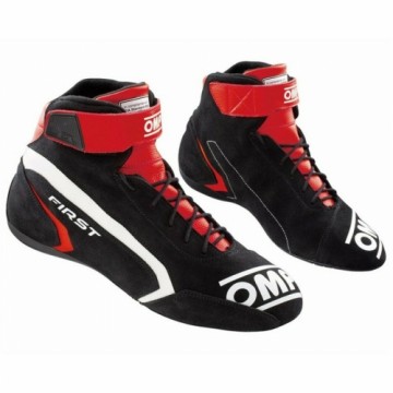 Racing Ankle Boots OMP FIRST Black/Red 45