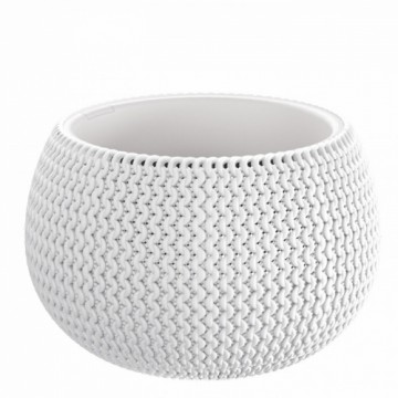 Puķu Pods ar ieliktni Splofy Bowl 18cm balts