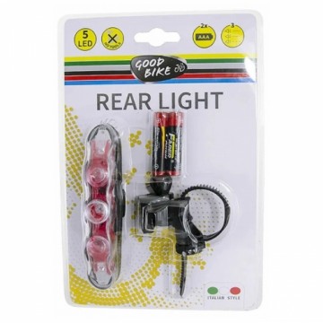 Velo lukturis LEMMING 5LED, sarkans, 2xAAA komplektā