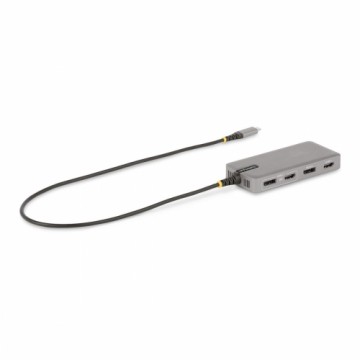 USB-C Centrmezgls Startech 117B-USBC-MULTIPORT Pelēks 100 W