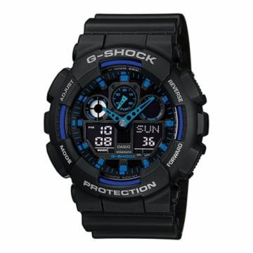 Vīriešu Pulkstenis Casio G-Shock GA-100-1A2ER Ø 51 mm Melns Daudzkrāsains