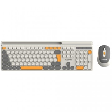 CANYON set HSET-W5 Keyboard+Mouse AAA+AA Wireless Beige