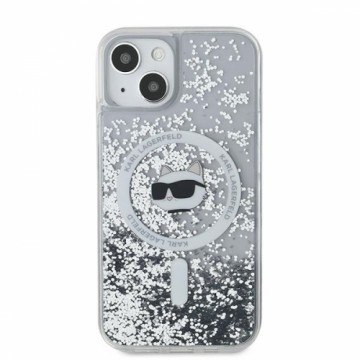 Karl Lagerfeld KLHMN61LGCHSGH iPhone 11 | Xr 6.1" hardcase transparent Liquid Glitter Choupette Head Magsafe