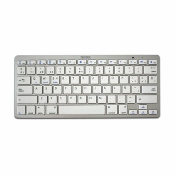 Bluetooth Keyboard Nilox NXKB01S White Spanish Qwerty