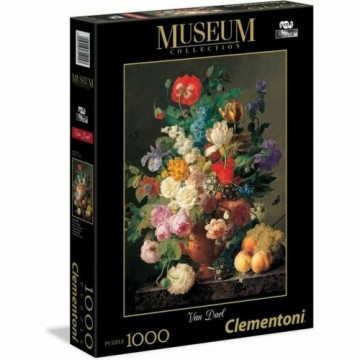 Puzle un domino komplekts Clementoni Van Dael: Vase of Flowers 31415 1000 Daudzums