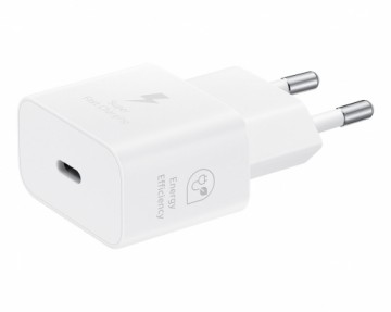 EP-T2510EWE + EP-DN980BWE Samsung USB-C 25W Travel Charger + USB-C Data Cable White (OOB Bulk)