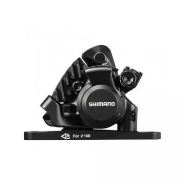 Shimano BR-RS305-F Mechanical DB Front Caliper Flat Mount / Melna / Priekšējās