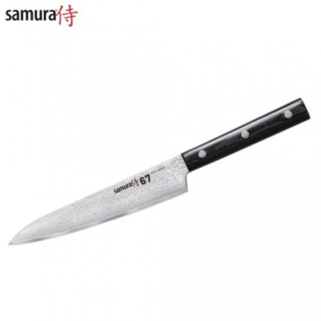 Samura DAMASCUS 67 Универсальный Кухонный нож 6.0"/150mm из AUS 10 Дамасской стали 61 HRC (67-слойный)