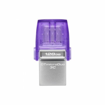 USВ-флешь память Kingston DataTraveler  microDuo 3C 128 Гб Фиолетовый