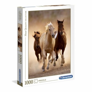 Puzle un domino komplekts Clementoni Wild Horses 391684 67,7 x 47,7 cm 1000 Daudzums