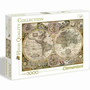 Puzle un domino komplekts Clementoni Old Map 33531.2 188 x 84 cm 3000 Daudzums