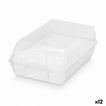 Gondol Saliekama apavu kaste Caurspīdīgs Plastmasa 21 x 13 x 37 cm (12 gb.)