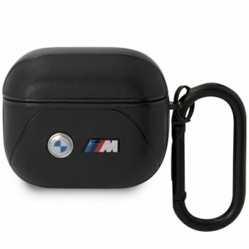BMW BMA322PVTK AirPods 3 gen cover czarny|black Leather Curved Line