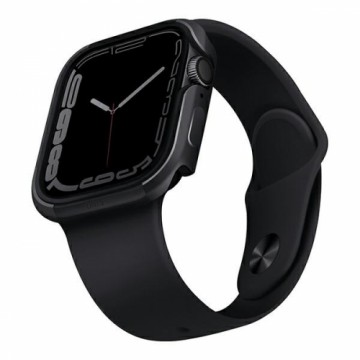 UNIQ etui Valencia Apple Watch Series 4|5|6|7|8|SE 45|44mm. grafitowy|graphite