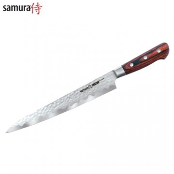 Нож для кухни Samura Kaiju с ножом Bolster Yanagiba 240мм из молотой японской стали AUS 8 58 HRC