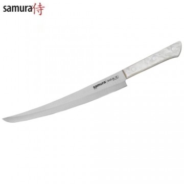 Samura Harakiri Acryl Универсальный Кухонный нож 230mm Tanto для нарезки с акриловой ручкой с AUS 8 кованной японской стали 58 HRC