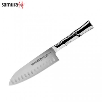 Samura BAMBOO Кухонный нож Santoku 6.3"/160mm из AUS 8 Японской стали 59 HRC