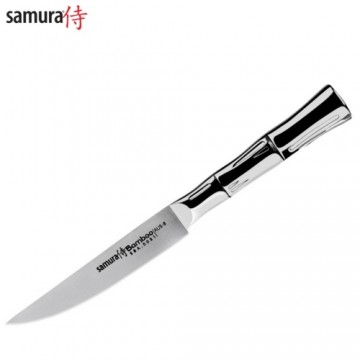 Samura BAMBOO Универсальный кухонный нож для Стейка 5"/110mm из AUS 8 Японской стали 59 HRC