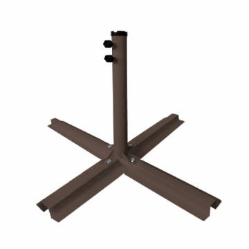 Base for beach umbrella Tessa Light brown Steel 90 x 90 x 55 cm