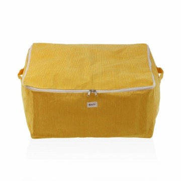 Storage Box Versa Corduroy 40 x 25 x 50 cm Yellow