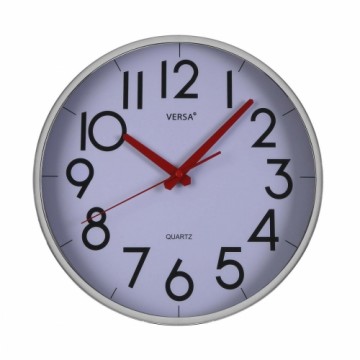 Sienas pulkstenis Versa Balts Plastmasa Kvarca Pop 4 x 30 x 30 cm