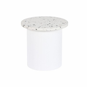 Side table Home ESPRIT White MDF Wood Terrazo 40 x 40 x 37,5 cm